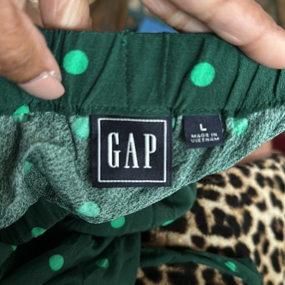 GAP green polka dot midi skirt size L - XL - Picture 5 of 5